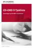 CD-ORD 9 Tjekliste. Gennemgan af CD-ORD s 9 funktioner. MV-Nordic