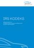 IRS KODEKS. Adfærdskodeks for Intelligent Repair Solutions Holding GmbH og deres datterselskaber