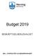 Budget 2019 BESKÆFTIGELSESUDVALGET MÅL, OVERSIGTER OG BEMÆRKNINGER
