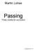 Martin Lohse. Passing. Three mobile for accordion. Composed
