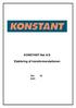 KONSTANT Net A/S. Etablering af transformerstationen. Version