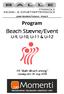 Program Beach Stævne/Event