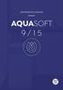 MONTAGEVEJLEDNING AQUASOFT 9/15