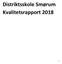 Distriktsskole Smørum Kvalitetsrapport 2018