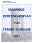 SUNDHEDSBEREDSKABSPLAN FOR TÅRNBY KOMMUNE