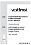 Brugsvejledning. ELECTRONIC NO FROST COMBI REFRIGERATOR Fridge - Freezer User manual