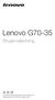 Lenovo G Brugervejledning. Læs sikkerhedsoplysningerne og de vigtige tips i vejledningerne, før computer tages i brug.
