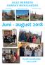 UGLE HERREDS DANSKE MENIGHEDER. Juni - august 2018