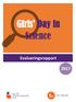 Girls Day in Science. Evalueringsrapport