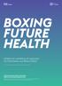 BOXING FUTURE HEALTH. Artikel om udvikling af scenarier for fremtidens sundhed 2050