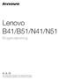 Lenovo B41/B51/N41/N51 Brugervejledning
