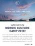 NORDIC CULTURE CAMP 2018!