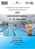 Vejle Svømmeklub og Dansk Svømmeunion byder hermed velkommen til VEST-Lang for junior og senior, som finder sted fra den marts 2019 i Vejle.