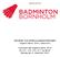 Badminton Bornholm. PROGRAM FOR BORNHOLMSMESTERSKABER Ungdom/Senior 2016 i badminton