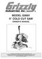 MODEL G0681 9 COLD CUT SAW OWNER'S MANUAL