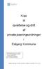 Krav til oprettelse og drift af private pasningsordninger i Esbjerg Kommune