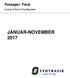 Passager: Fanø. Leveret af Bus & Tog Rejsedata JANUAR-NOVEMBER 2017